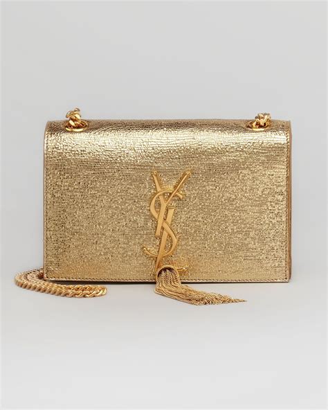 gold designer bag ysl|YSL over the shoulder bag.